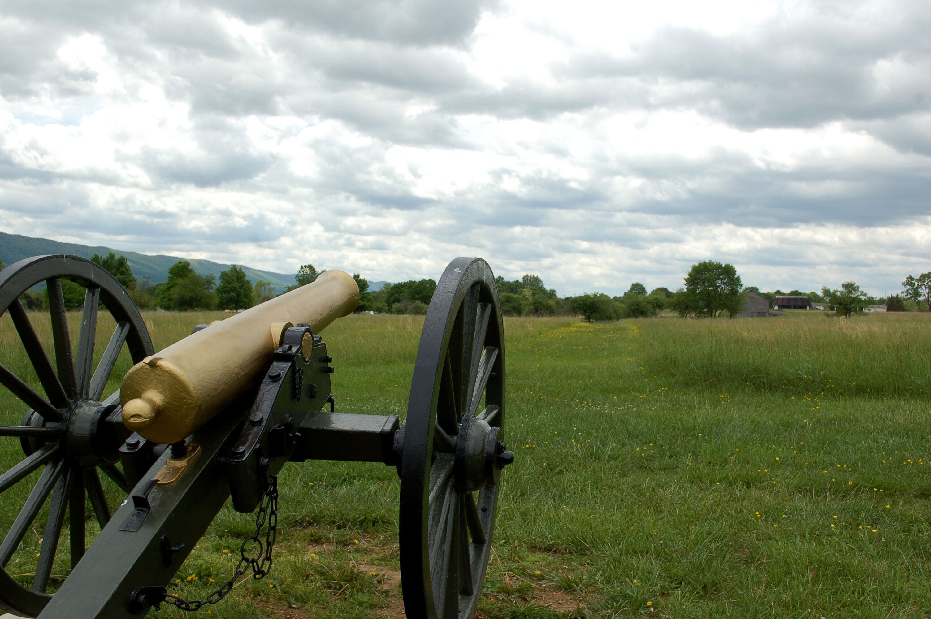 Civil War cannon at New Market battlefield in Virginia