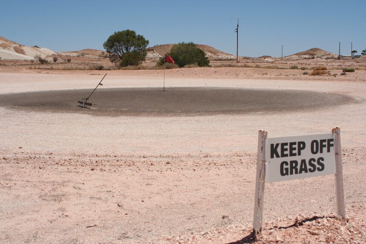 Golf in Coober Pedy. Hilarious!