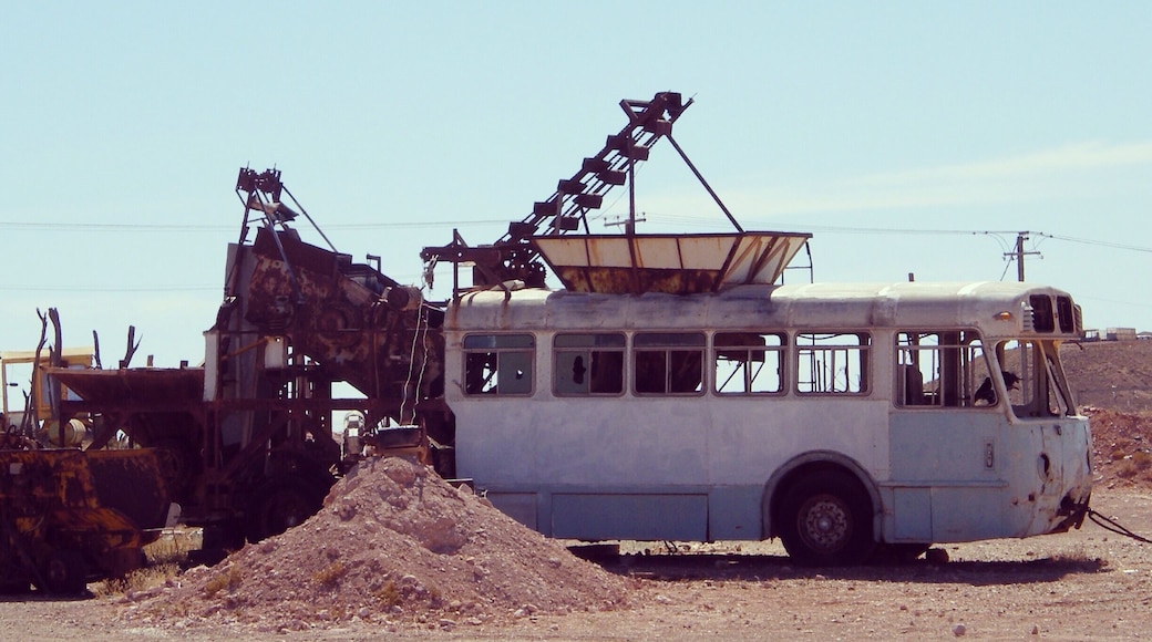 Coober Pedy. Hot in summer but in other seasons a stop you have to make. Visit an opal museum or one of the mines!
