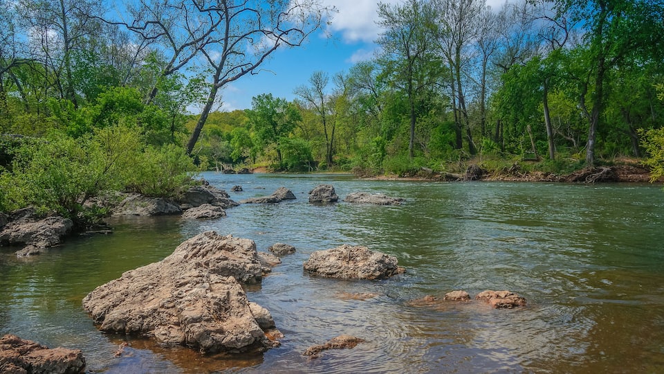 waterfalls on a summer day in the midwest