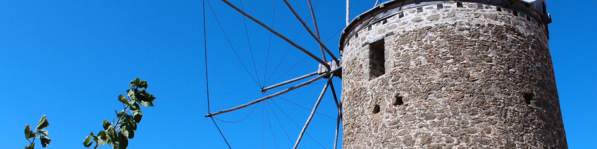 Historic wind mill Datca from Turkey