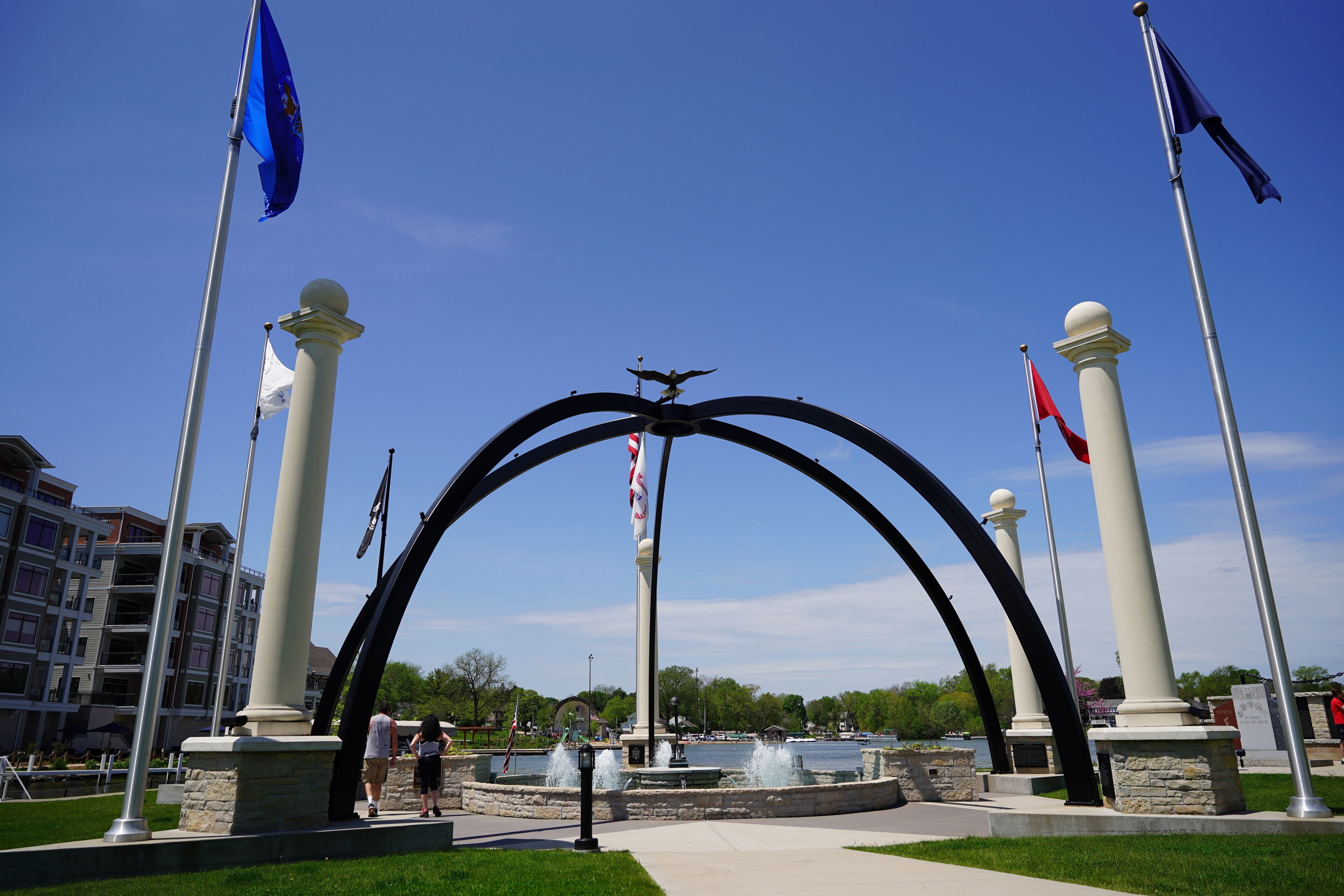 The veteran memorial site gives honor and remembrance to all the brave men and women that have fought.