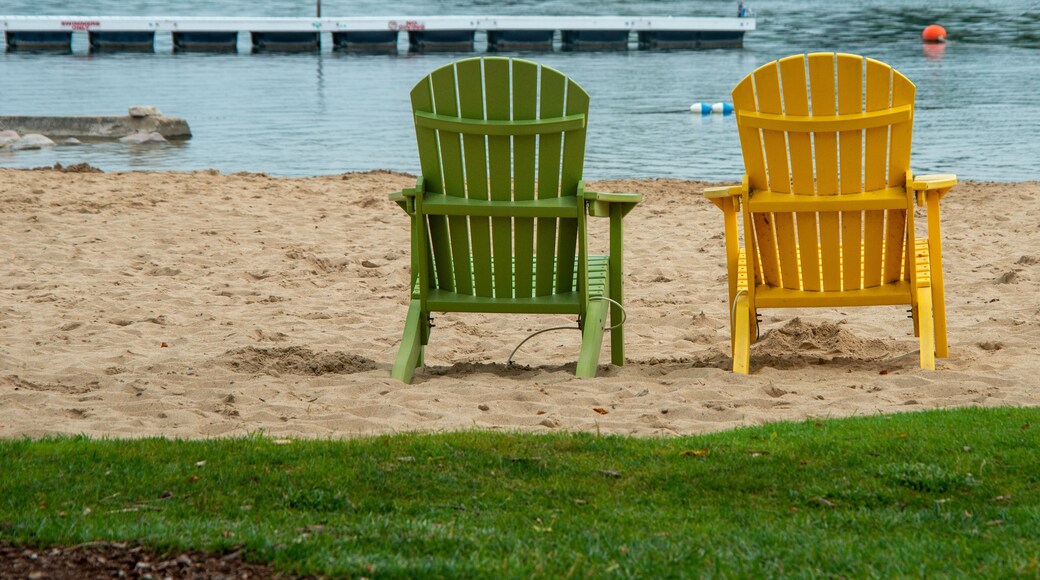Beach in Oconomowoc Wisconsin in the Summer.