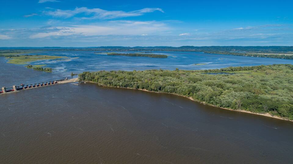 Mississippi river landscape