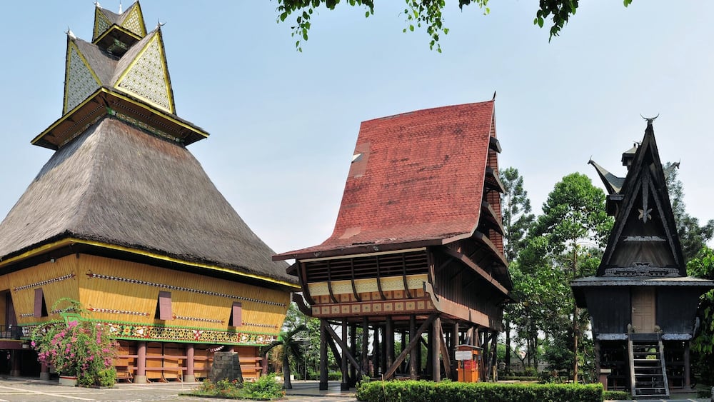 Traditional house on Riau, Sumatra, Indonesia