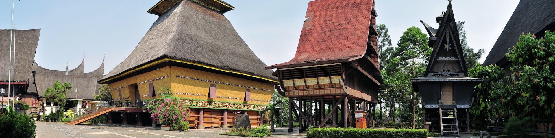 Traditional house on Riau, Sumatra, Indonesia