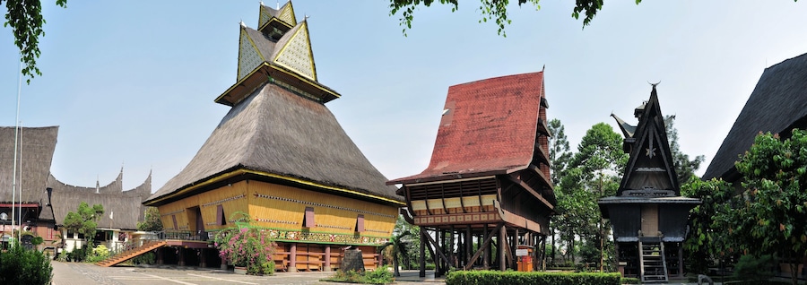 Traditional house on Riau, Sumatra, Indonesia
