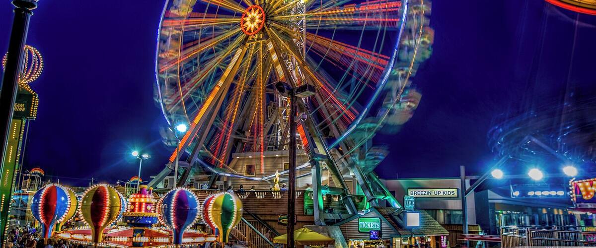 This is an old style fair on the Ocean City NJ board walk.