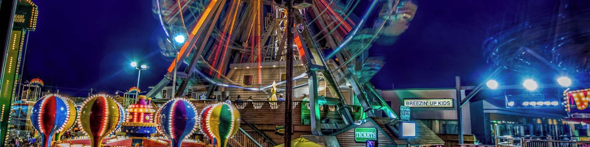 This is an old style fair on the Ocean City NJ board walk.