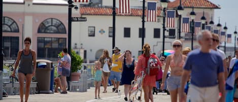 Ocean City which includes street scenes as well as a large group of people