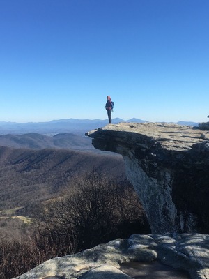 I'm on top of the world! 8 mi hike, for all levels (pace can vary) located on the Appalachian trail. #nofilter