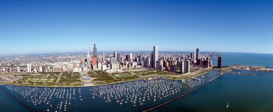Chicago Harbor, City Skyline, Illinois