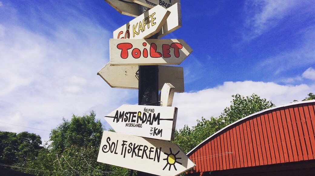 Christiania is lovely and kooky and tame. Female blacksmiths, gardens, and any variety of cannabis abound. No wonder everyone is mellow. #copenhagen #denmark #travel #signs #danish