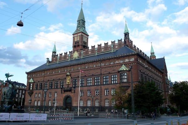 Copenhagen City Hall is the headquarters of the municipal council as well as the Lord mayor of the Copenhagen Municipality, Denmark. The building is situated on City Hall Square in central Copenhagen.