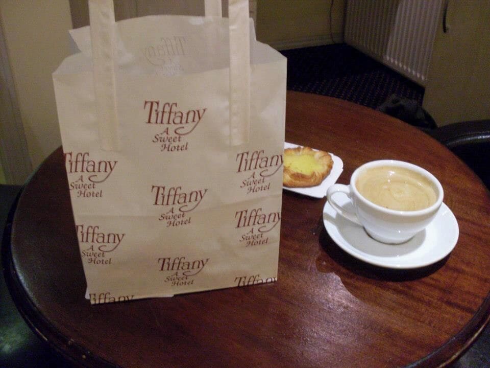 Freshly baked bread and pastries left outside your door every morning. :)
