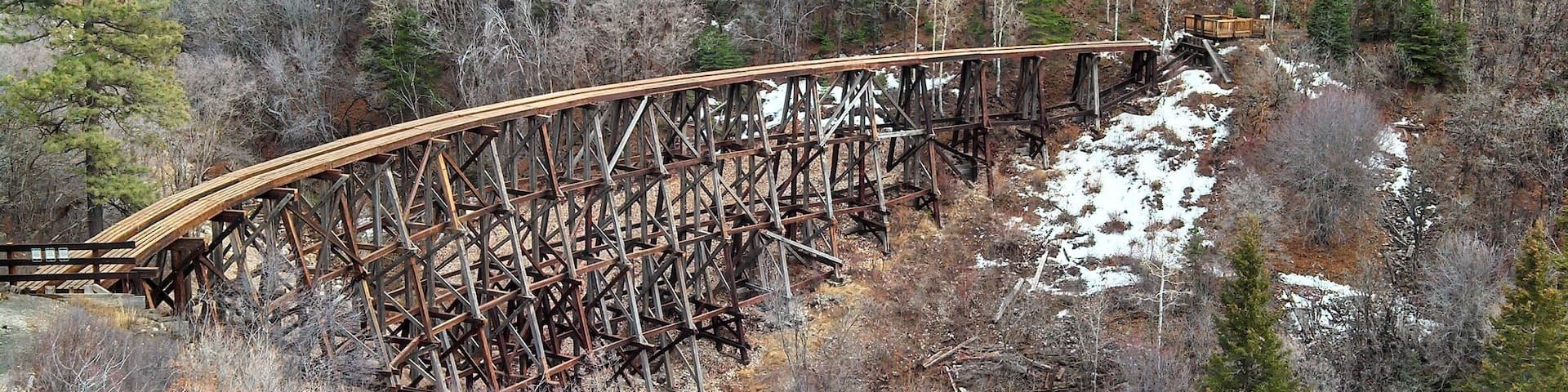 Tracks to nowhere in the mountains of New Mexico.