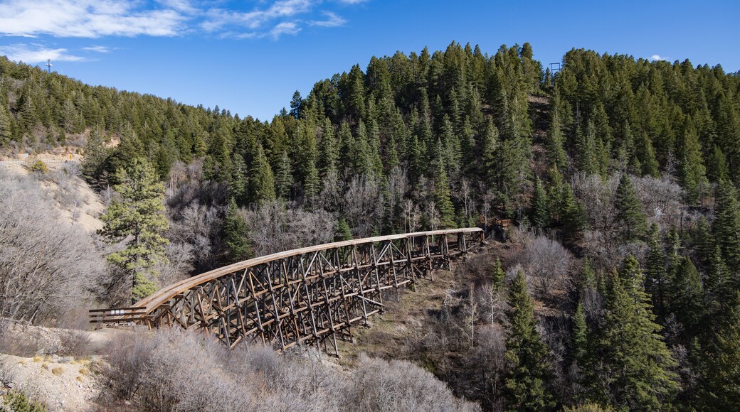 Mexican Canyon Trestle, old wooden railroad trestle