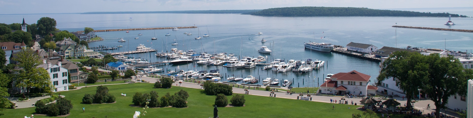 Mackinac Island Harbor - View from Fort Mackinac - Mackinac Island - Michigan