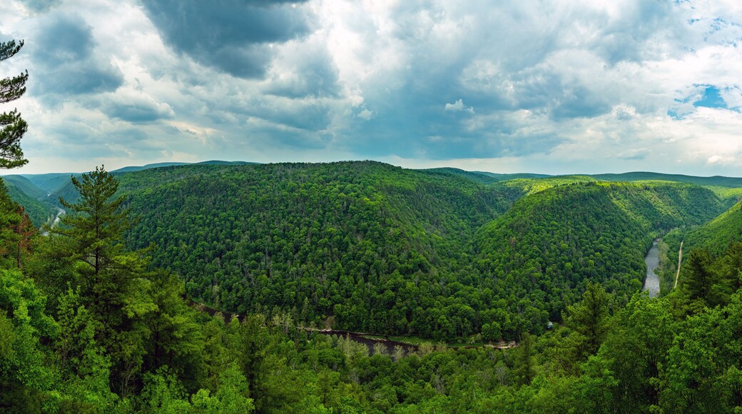 Pine Creek Gorge, Pennsylvania, Ultra Wide Panoramic Canyon View