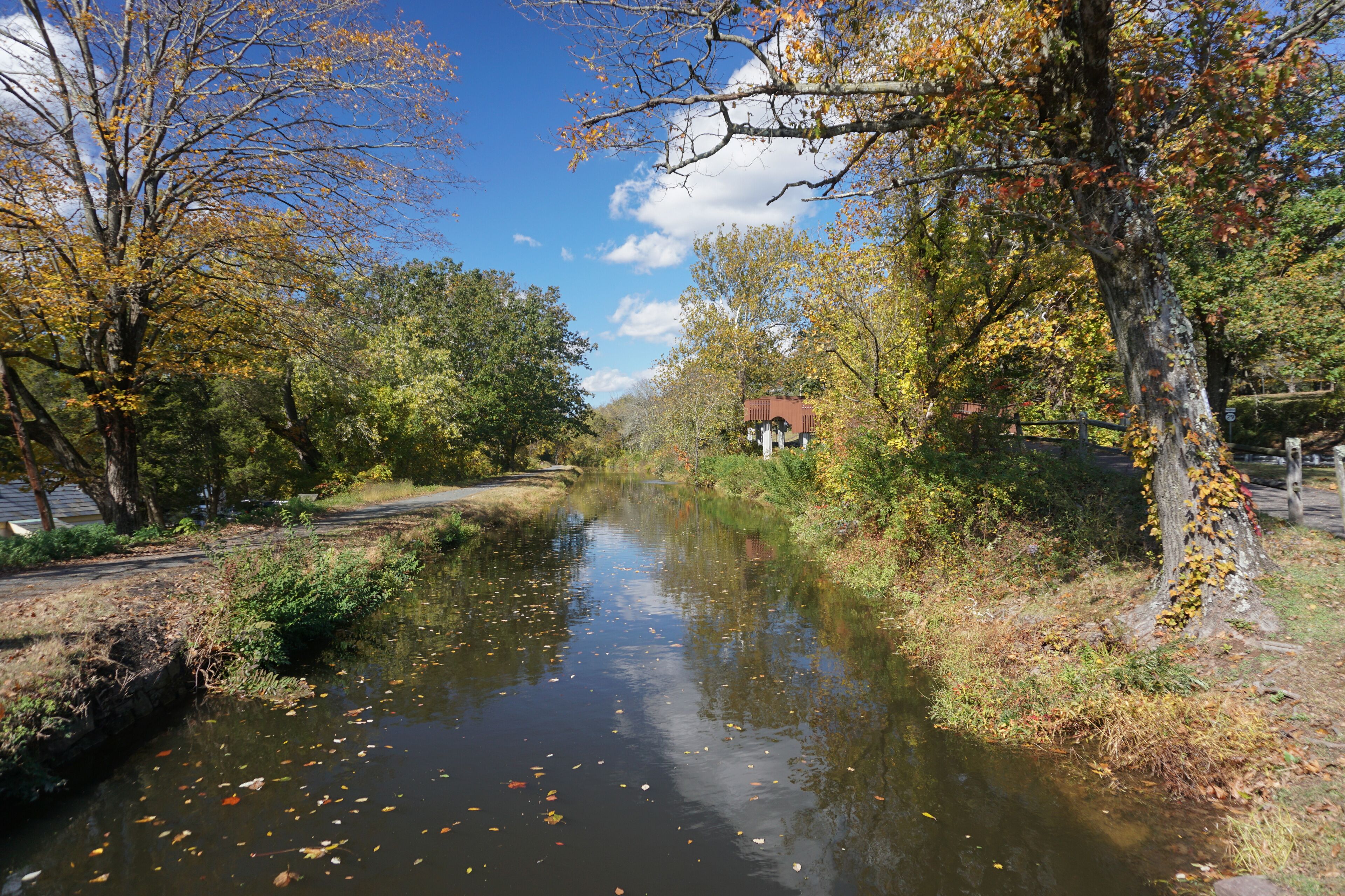 Washington Crossing, NJ: The Delaware Canal Towpath, a National Recreation Trail, runs along a 19th-century canal built to transport coal from the Upper Lehigh Valley to Philadelphia.