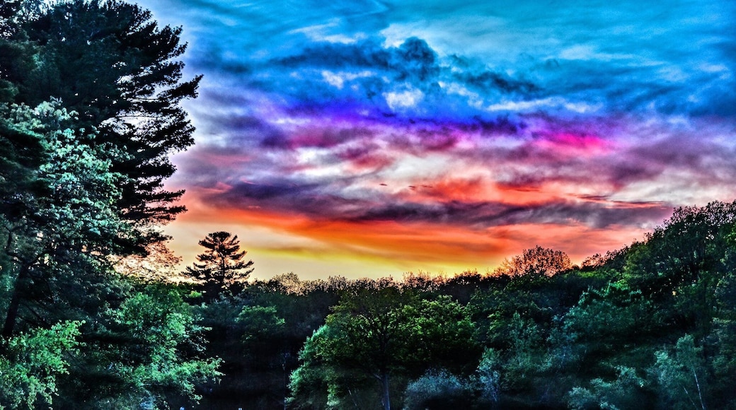 Rainbow flavored sunset at Slater Park