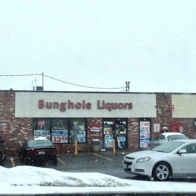 This is the result if idiot politicians, when this company tried to open the town turned down its original name, being spiteful they chose this hysterical one. It's is on rt114 going into Salem MA (where the witches are)