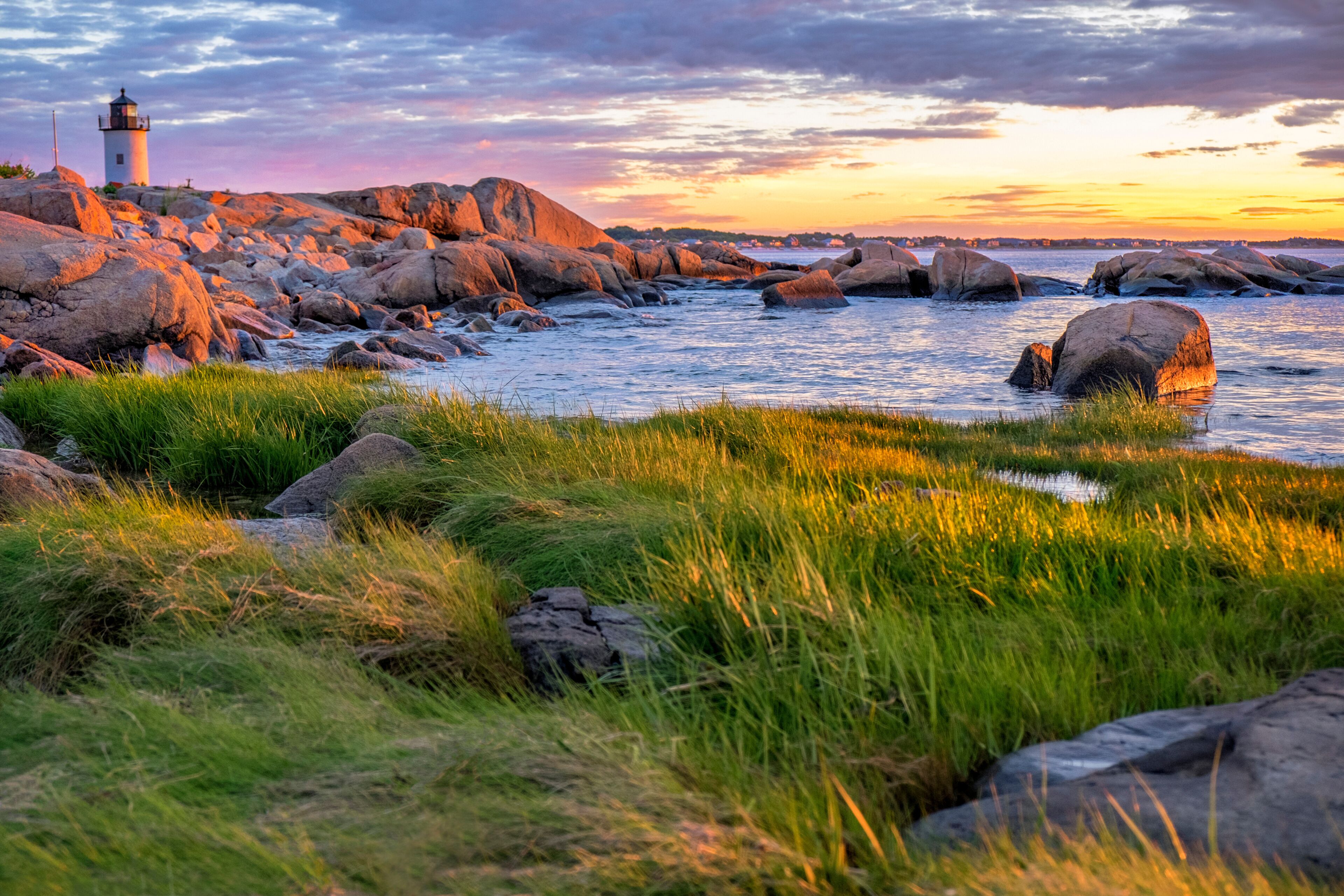 Annisquam Lighthouse, Gloucester, Massachusetts, USA.