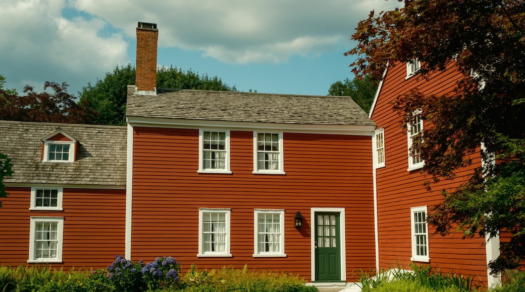 Historic red house in Peabody, Massachusetts