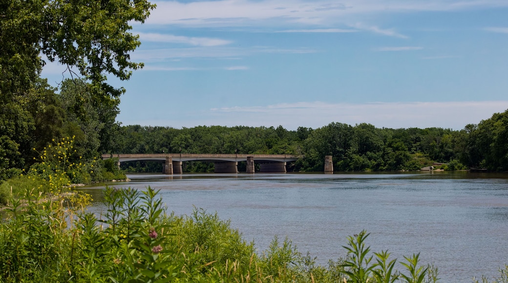 Beautiful Maumee river in Ohio. the Maumee is the largest river basin in all the Great Lakes, running in the United States Midwest from northeastern Indiana into northwestern Ohio and Lake Erie