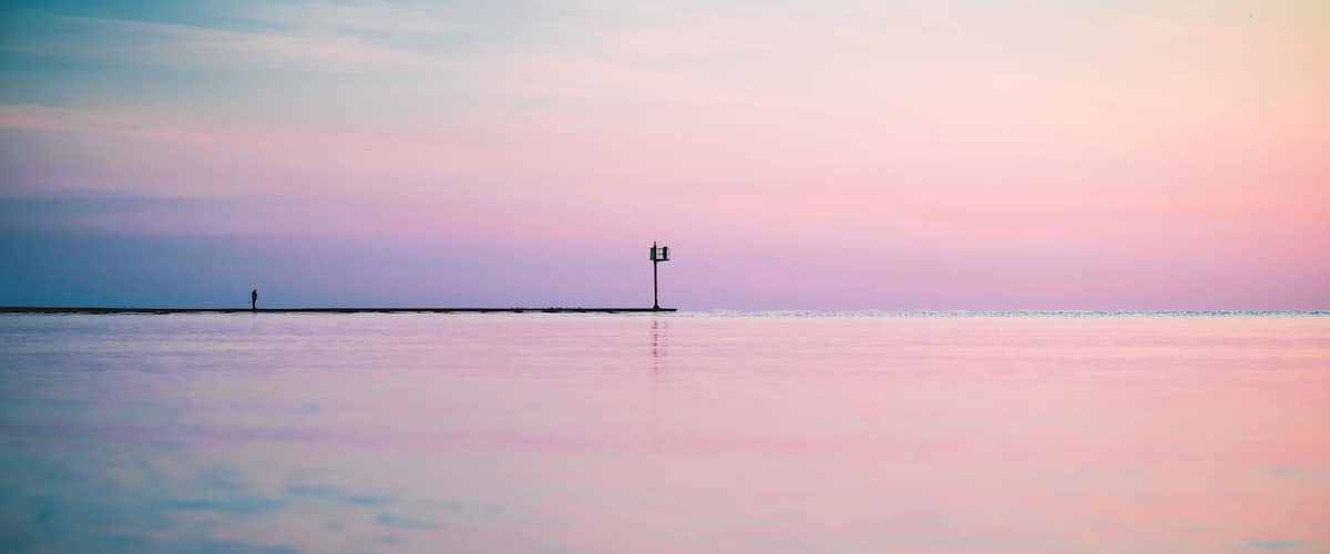Pink Sky Over Lake Erie