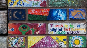 Graffitti wall in Stokes Croft, Bristol