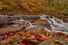 Campbell Falls in West Virginia in autumn