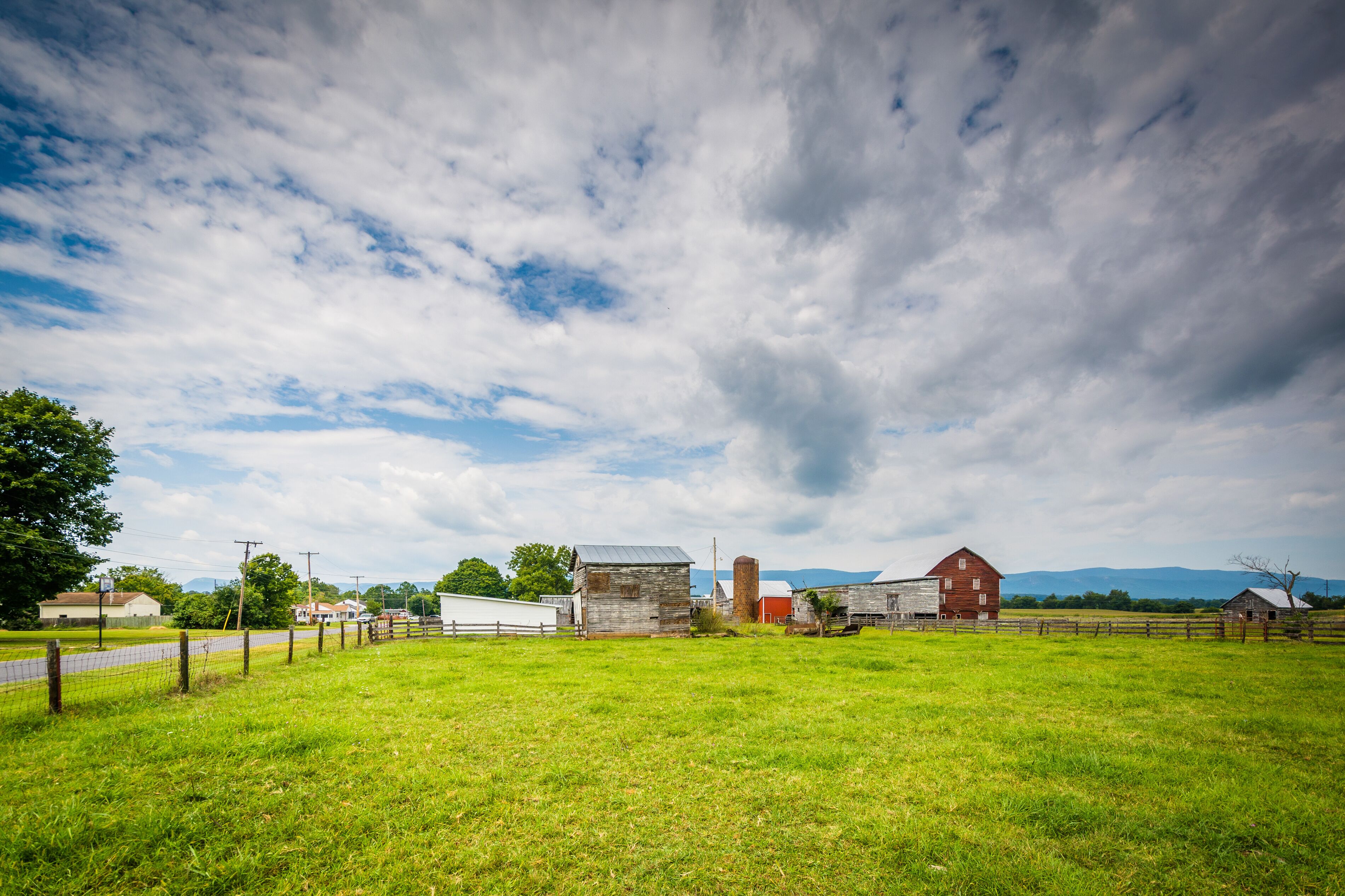Farm in Elkton, in the rural Shenandoah Valley of Virginia.