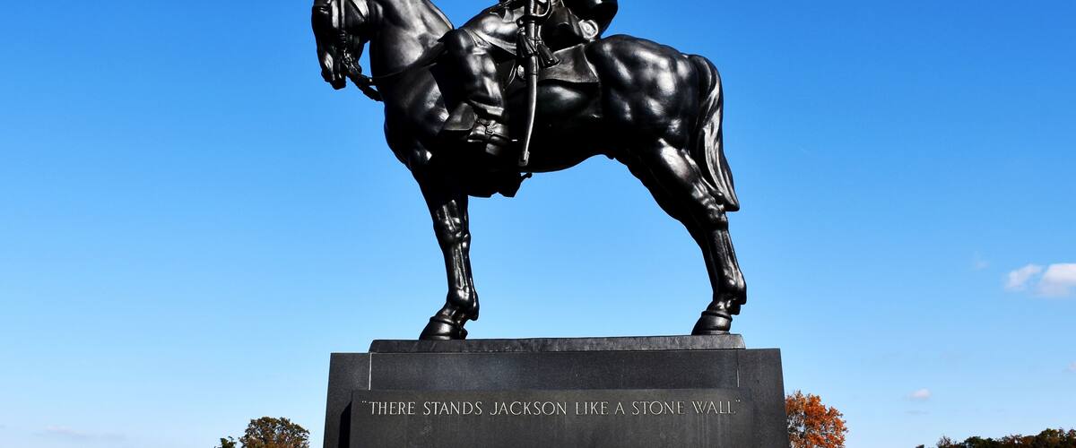 Stonewall Jackson statue at Manassas Battlefield Park