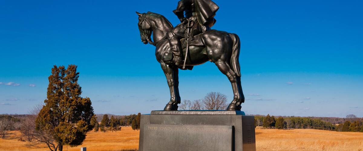 Photo of Stonewall Jackson Monument, Manassas National Battlefield Park, Virginia USA