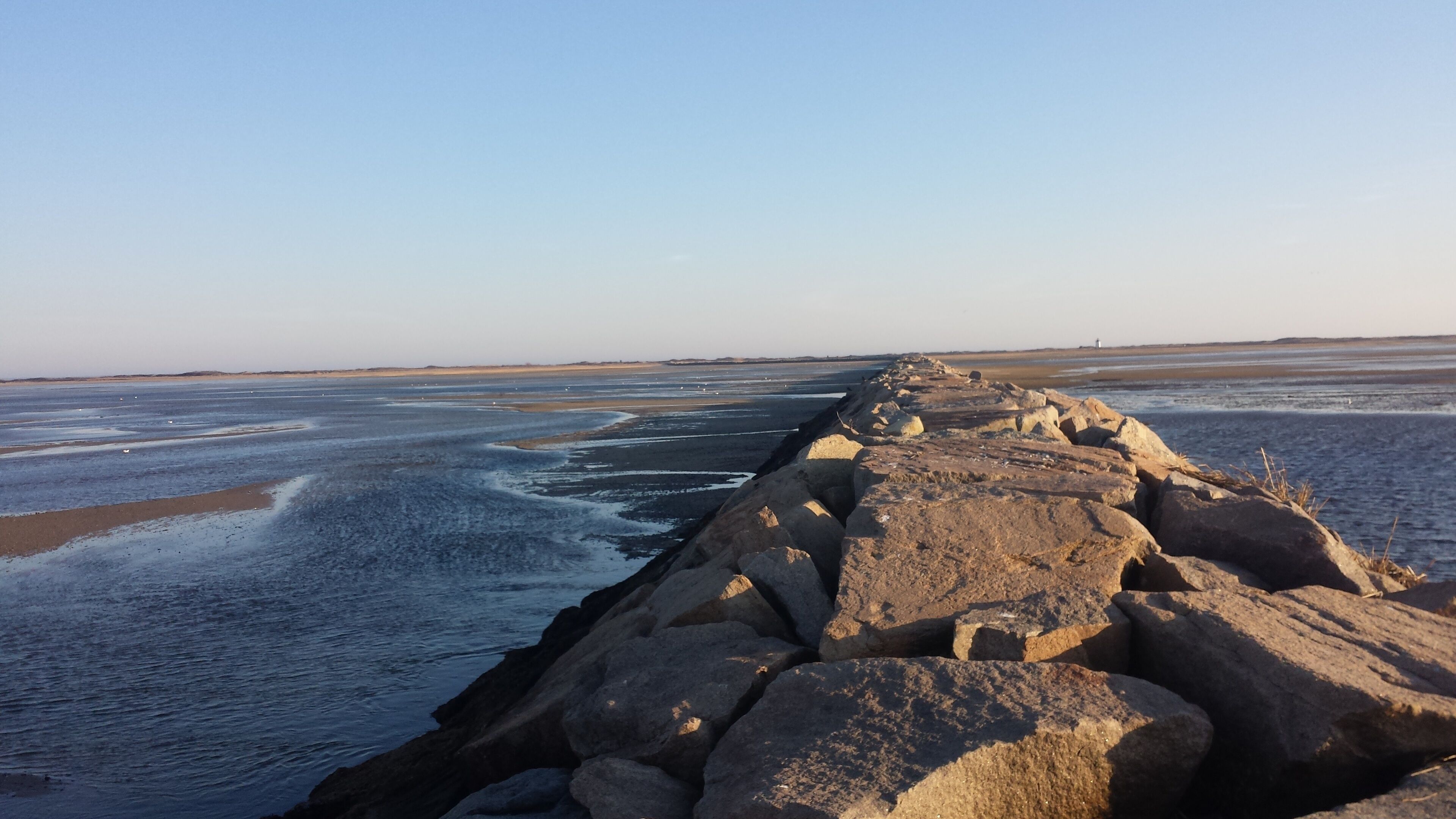 stony rock pier, ocean boardwalk, off-centered
