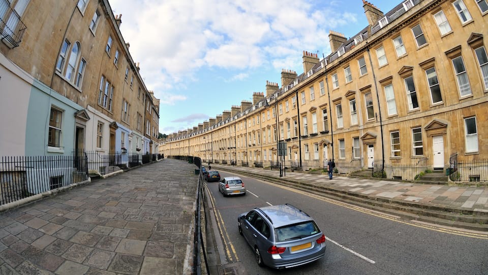 Lansdown Road, Bath, Somerset, England, UK