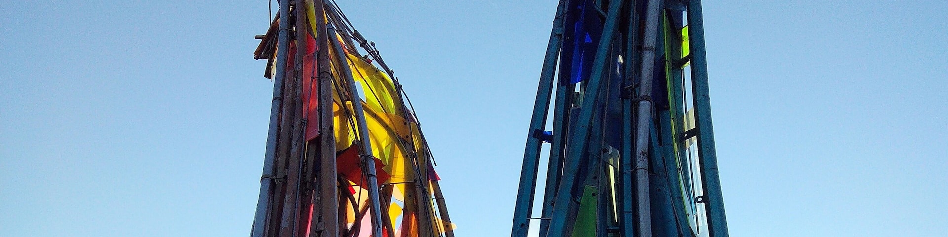 MONUMENTAL LIGHT WATER STEEL PLEXYGLASS SCULPTURE 17MHIGH
OF GUSTAV SCHUBOTZ 1993