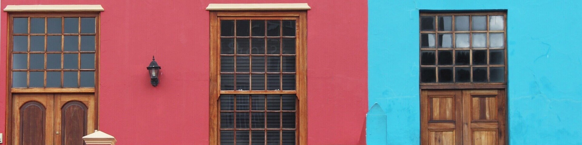 Close up of Bo-Kaap houses