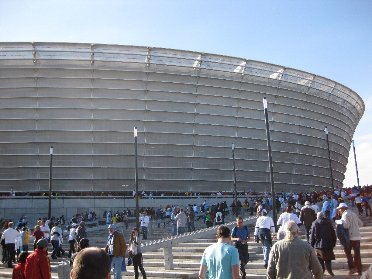 Green Point stadium in Cape Town.  World Cup host stadium.  I saw Argentina vs Germany in 2010 play in this stadium.