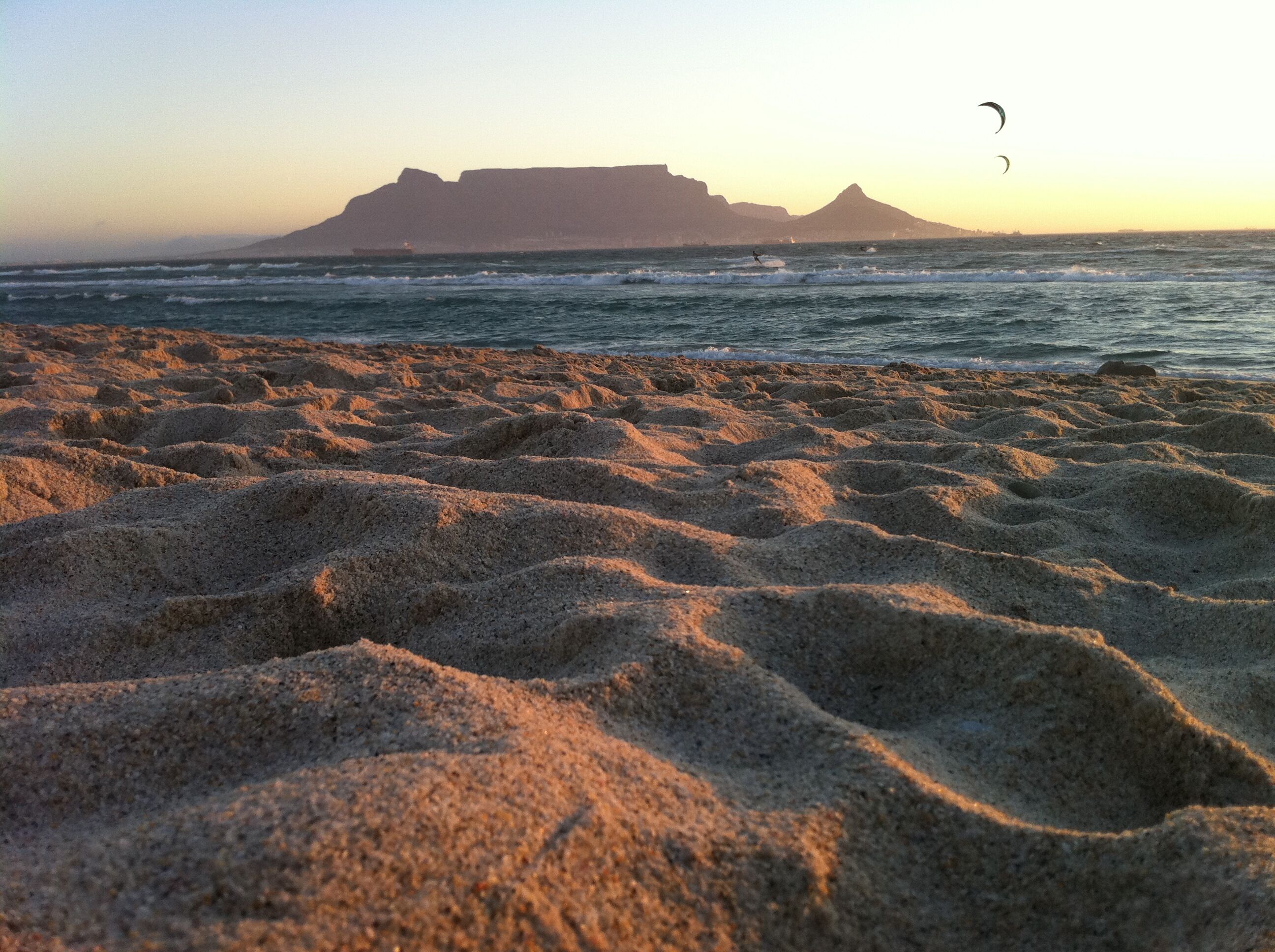 Blouberg Beach - Sunset view of Table Mountain from across Table Bay...