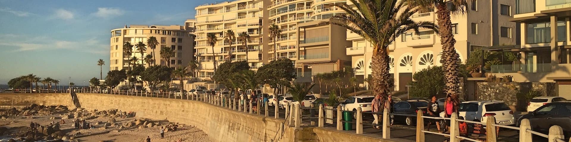 The boardwalk along Sea Point allows for great overlooks of the sea and little beaches. Scenic place for a stroll. #aboveitall #architecture #capetown