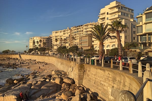 The boardwalk along Sea Point allows for great overlooks of the sea and little beaches. Scenic place for a stroll. #aboveitall #architecture #capetown