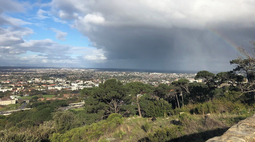 Clouds rolling in from Rhodes Memorial lookout facing the Cape Flats.