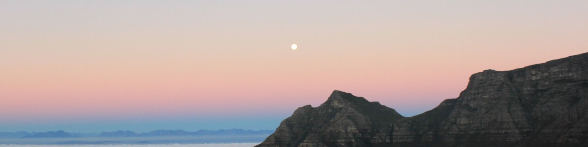 Sunset / Full Moon Hiking is a tradition among local Capetonians and visitors alike. #Blue