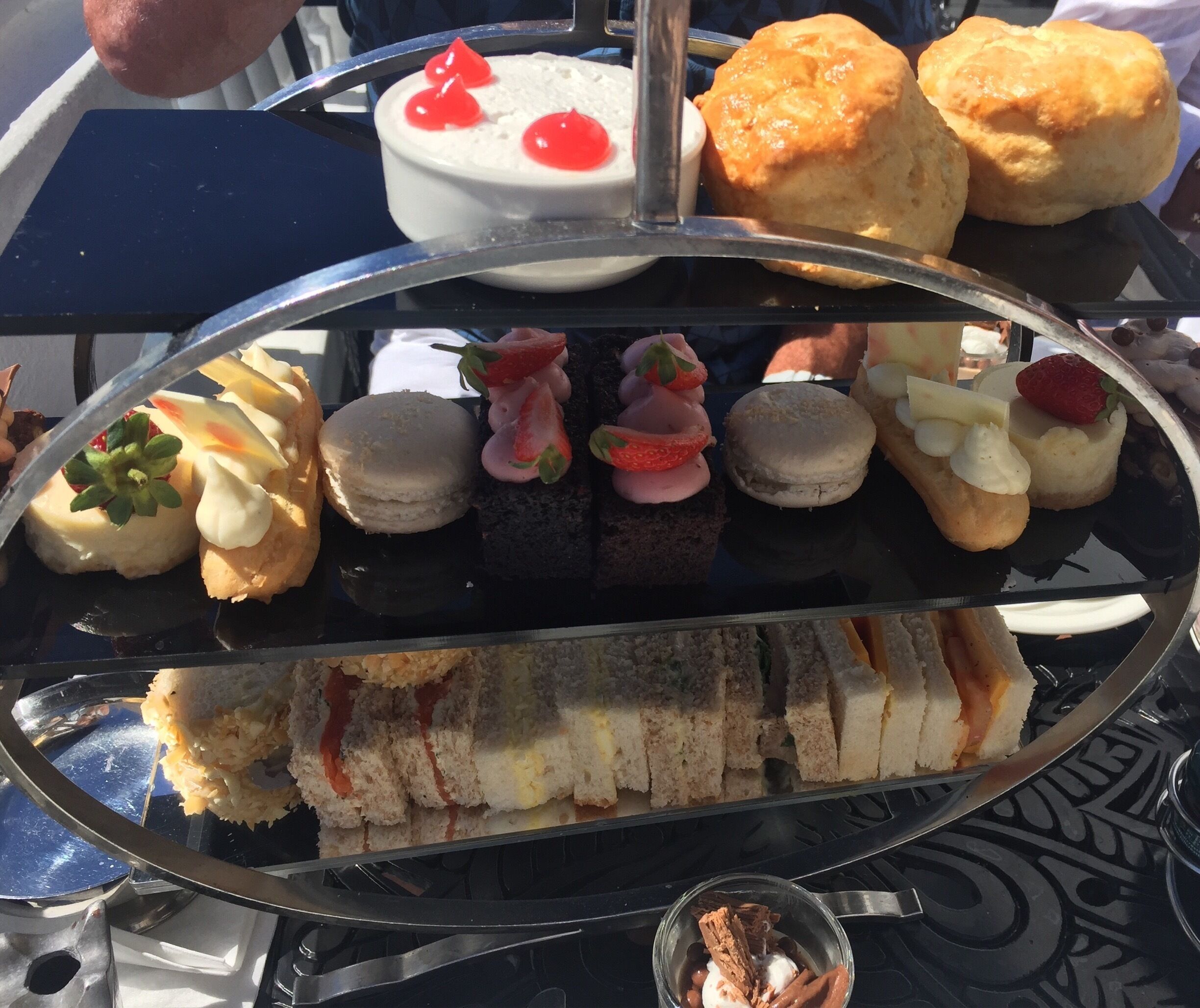 Amazing 'Tea by the Sea' afternoon tea @ The Twelve Apostles hotel,Camps Bay, Cape Town. Stunning views and beautiful atmosphere in the Leopard Bar-highly recommended. 
