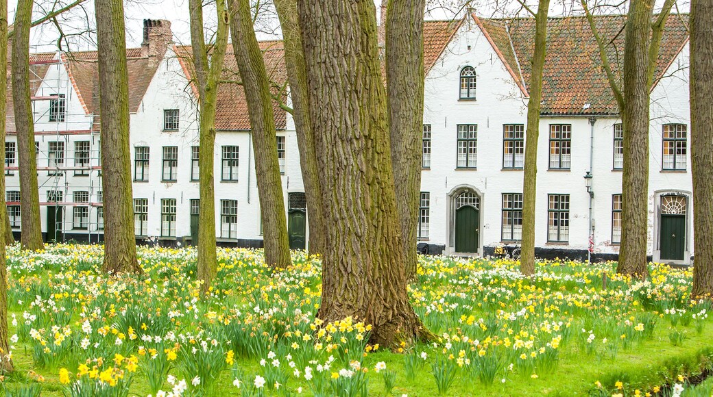 Bruges, Belgium; The Princely Beguinage of the Vineyard was founded in 1245. Nowadays there are no beguines anymore.