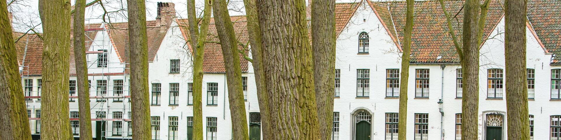 Bruges, Belgium; The Princely Beguinage of the Vineyard was founded in 1245. Nowadays there are no beguines anymore.