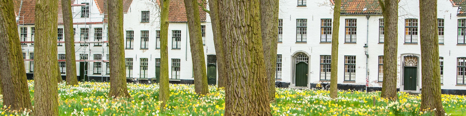 Bruges, Belgium; The Princely Beguinage of the Vineyard was founded in 1245. Nowadays there are no beguines anymore.