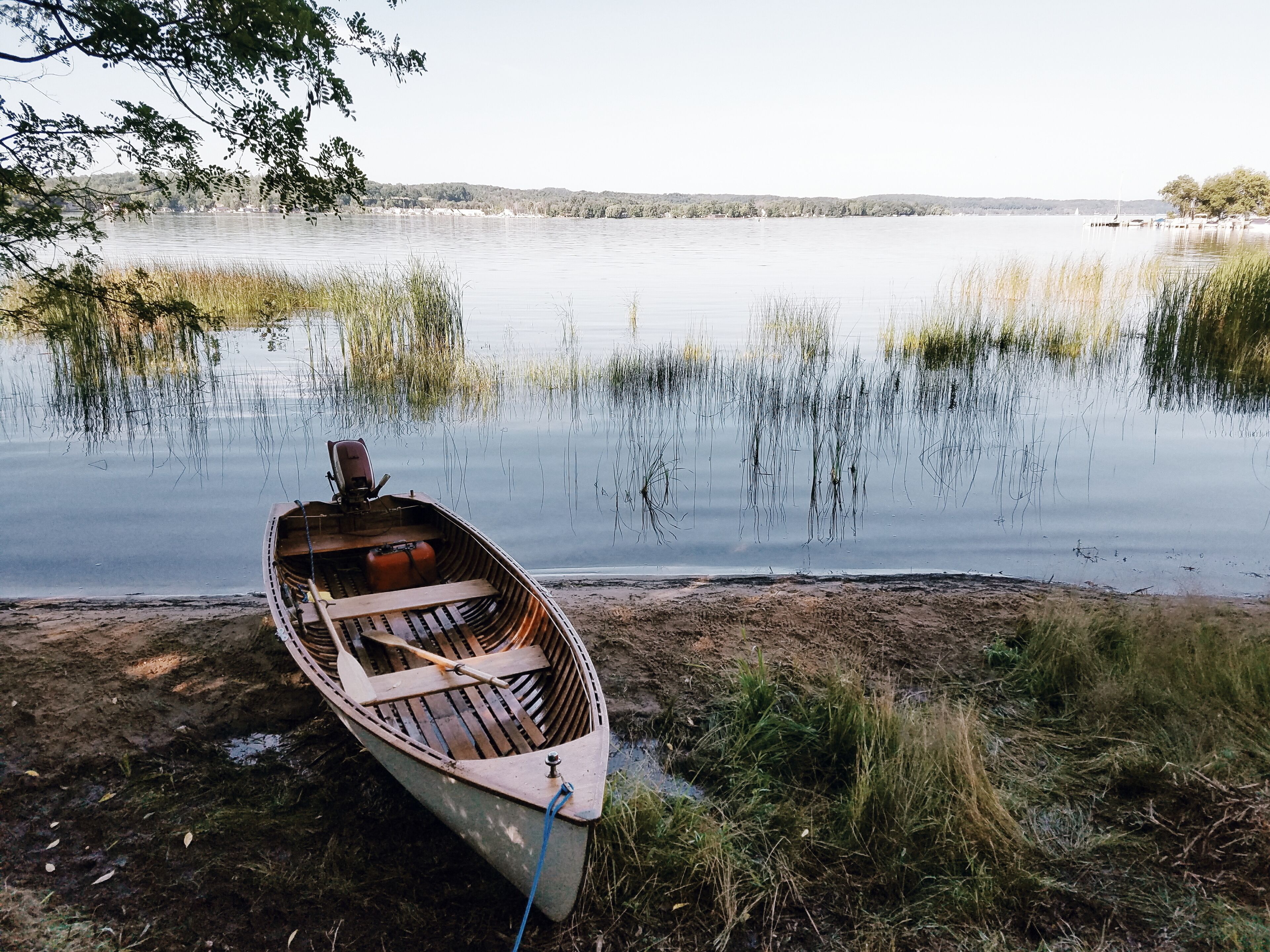 Wooden Boat on Shore